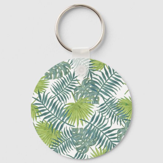 Porte-clés Palm Tree Fronds Peinture Hawaiian Print (Recto)