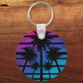 Porte-clés Palm Tree Hawaiian Beach Vacances été (Recto)