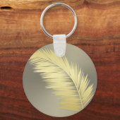 Porte-clés Palm Tropical d'or feuille (Recto)