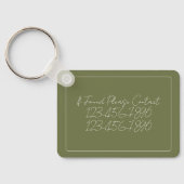Porte-clés Palmier de Côte Personnalisé (Verso)
