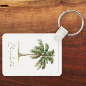 Porte-clés Palmier de Côte Personnalisé (Recto)