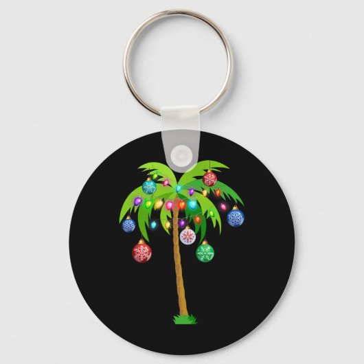 Porte-clés Palmier de Noël Hawaï Noël Tropical Xmas Coconut L (Recto)
