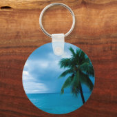 Porte-clés palmier et océan (Recto)