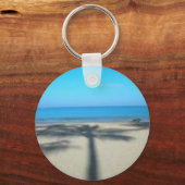 Porte-clés Palmier et plage (Recto)