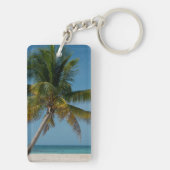 Porte-clés Palmier et plage de sable blanc  2 (Dos)
