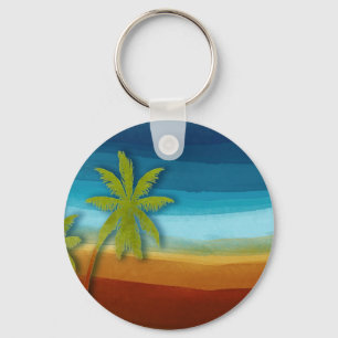Porte-clés Palmier tropical