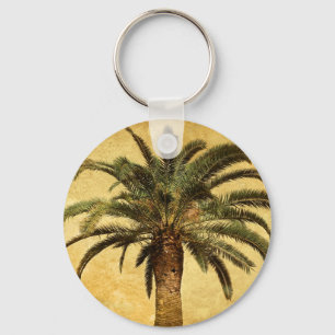 Porte-clés Palmier tropical vintage