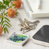 Porte-clés Palmiers à crémaillère - Feuille fractionnée (Côté)