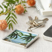 Porte-clés Palmiers Abstraits (Côté)