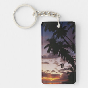 Porte-clés Palmiers au bord de la mer