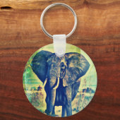 Porte-clés Palmiers éléphants (Recto)