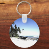 Porte-clés Palmiers exotiques & Plage Paradise (Recto)
