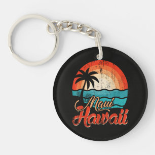 Porte-clés Palmiers Plage Hawaïenne