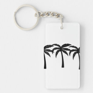 Porte-clés Palmiers tropicaux