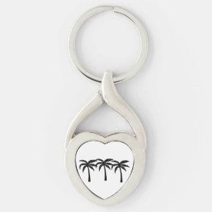 Porte-clés Palmiers tropicaux