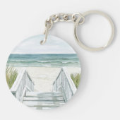 Porte-clés Palmiers tropicaux Ocean Beach Mariage (Dos)