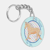 Porte-clés Palomino orange (bleu/violet) (Devant gauche)