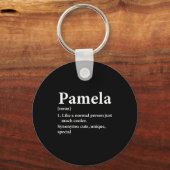 Porte-clés Pamela Name Definition Funny D  (Recto)