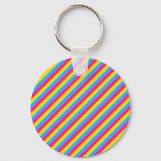 Porte-clés Pan Color Stripes | Panexual Pride (Recto)