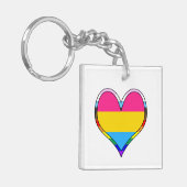 Porte-clés Pan Pride Heart (Devant gauche)