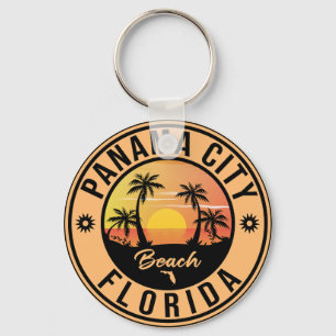 Porte-clés Panama City Beach Floride Vintage voyage souvenir