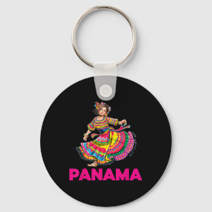 Porte-clés Panama Danser Culture Femme Colorée Traditionnelle