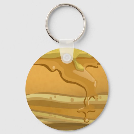 Porte-clés Pancake et sirop d'érable mignon (Recto)