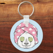 Porte-clés Panda Au Spa (Recto)