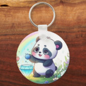 Porte-clés Panda avec le jouet en peluche Berries (Recto)