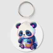 Porte-clés Panda avec le jouet en peluche Berries (Verso)