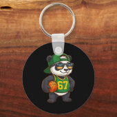 Porte-clés Panda Basketball 67 Argot de la Génération Alpha S (Recto)