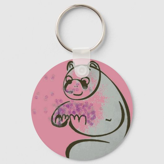 Porte-clés Panda Bear Love (Recto)