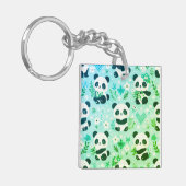 Porte-clés Panda Bear Motif Vert Imprimer (Devant gauche)