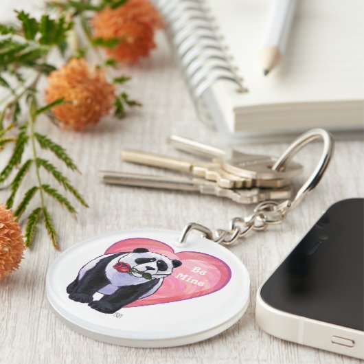 Porte-clés Panda Bear Saint Valentin (Devant Droit)