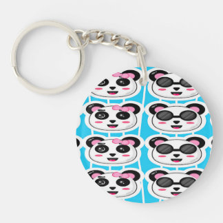 Porte-clés Panda bleu