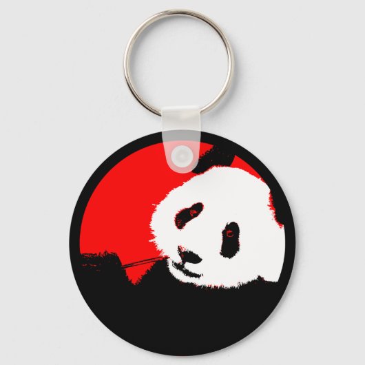 Porte-clés panda. couleur cercle personnalisable. (Recto)