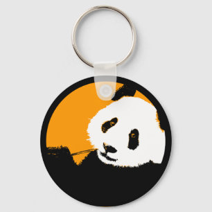 Porte-clés panda. couleur cercle personnalisable.