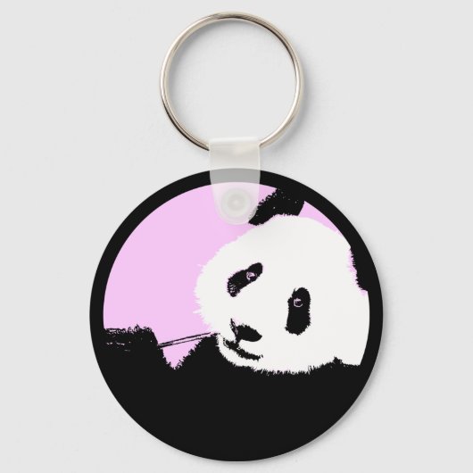 Porte-clés panda. couleur cercle personnalisable. (Recto)