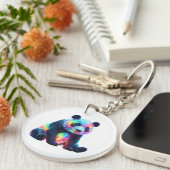Porte-clés Panda Crystal Neon (Devant droit)