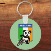 Porte-clés Panda cycliste irlandais (Recto)