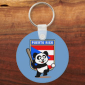Porte-clés Panda de baseball de Porto Rico (Recto)