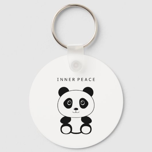 Porte-clés Panda de paix intérieure (Recto)