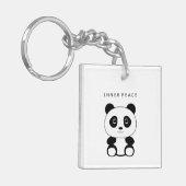 Porte-clés Panda de paix intérieure (Devant gauche)