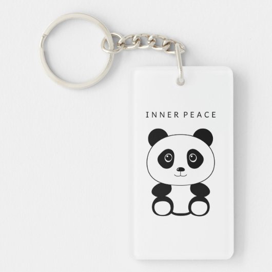 Porte-clés Panda de paix intérieure (Devant)