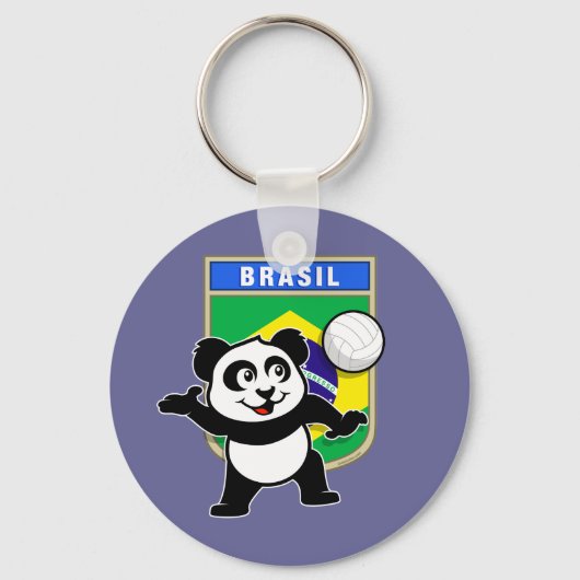 Porte-clés Panda de volley-ball au Brésil (Recto)