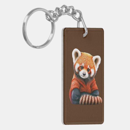 Porte-clés Panda doux (Devant gauche)