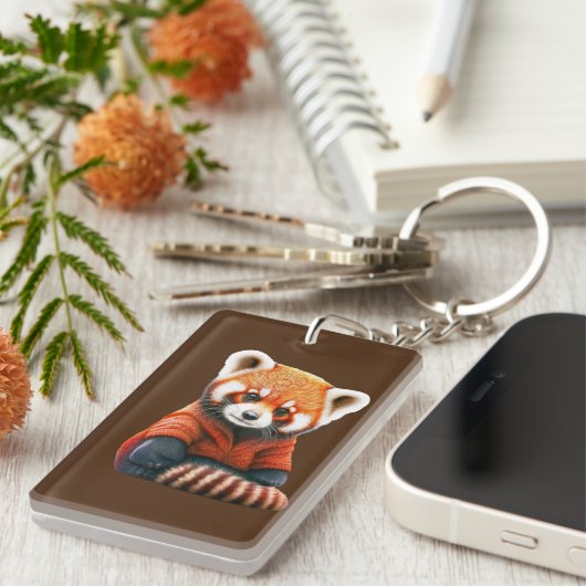 Porte-clés Panda doux (Devant droit)