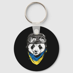 Porte-clés Panda drapeau ukrainien souvenir ukrainien ukraini