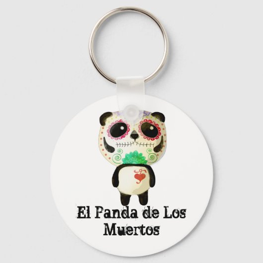 Porte-clés Panda du Jour des morts (Recto)