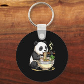 Porte-clés Panda Eating Funny Ramen Noodles (Recto)